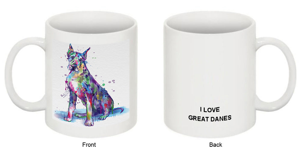 Watercolor Great Dane Dog Coffee Mug MUG52486
