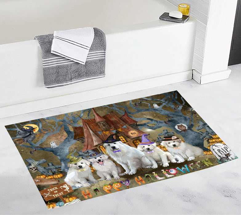 Great Pyrenees Bath Mat: Non-Slip Bathroom Rug Mats, Custom, Explore a Variety of Designs, Personalized, Gift for Pet and Dog Lovers
