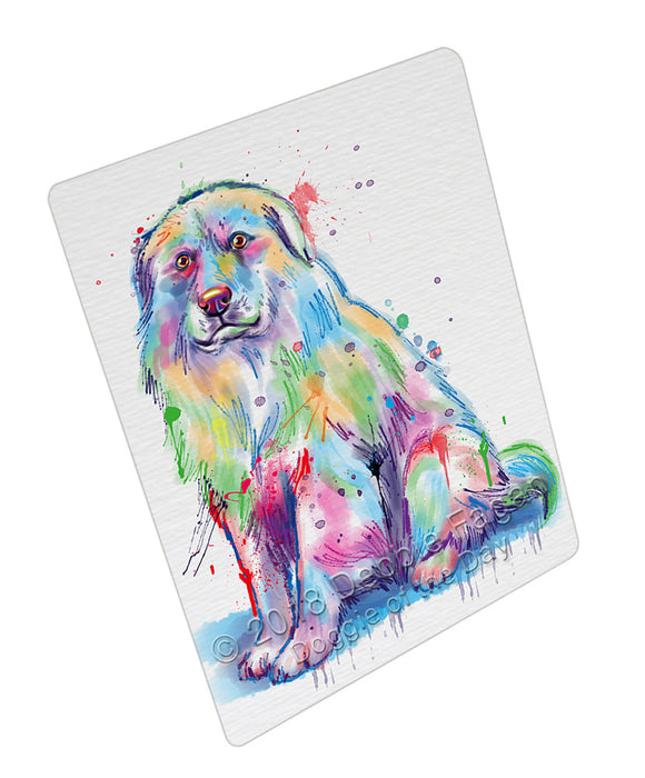 Watercolor Great Pyrenee Dog Blanket BLNKT135066