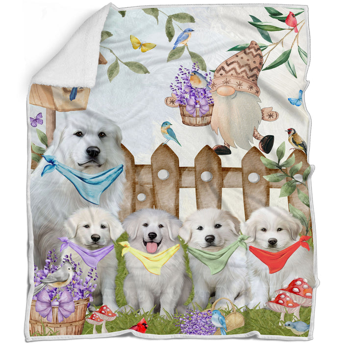 Great Pyrenee Bed Blanket, Explore a Variety of Designs, Personalized, Throw Sherpa, Fleece and Woven, Custom, Soft and Cozy, Dog Gift for Pet Lovers