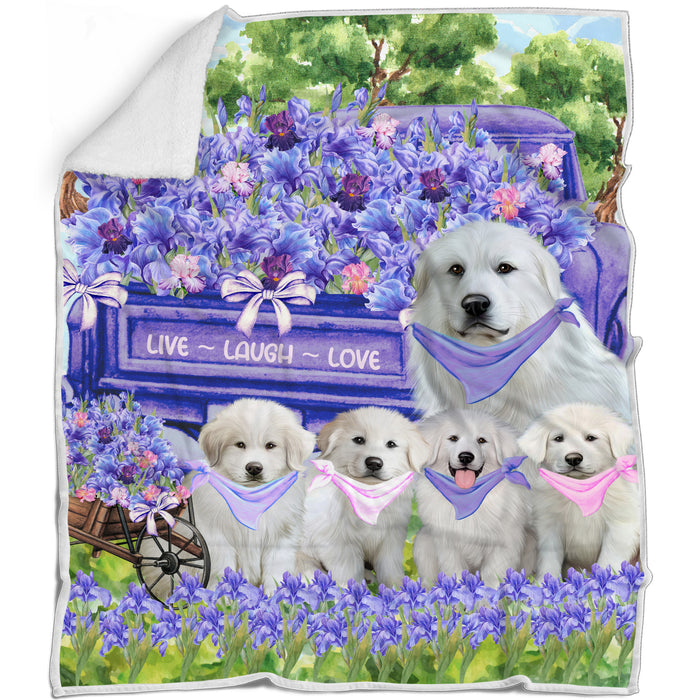 Great Pyrenee Blanket: Explore a Variety of Designs, Custom, Personalized, Cozy Sherpa, Fleece and Woven, Dog Gift for Pet Lovers