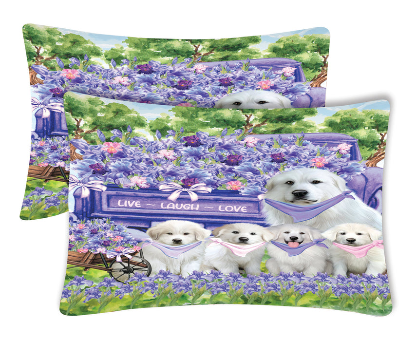Great Pyrenees Pillow Case, Soft and Breathable Pillowcases Set of 2, Explore a Variety of Designs, Personalized, Custom, Gift for Dog Lovers