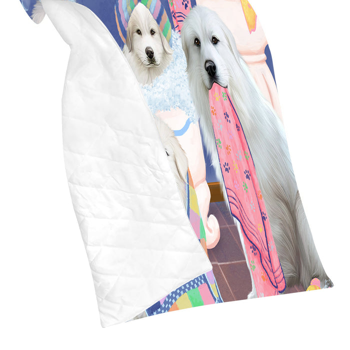 Rub A Dub Dogs In A Tub Great Pyrenees Dogs Quilt