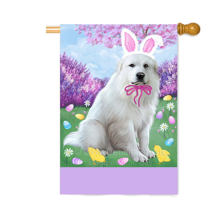 Personalized Easter Holiday Great Pyrenee Dog Custom House Flag FLG-DOTD-A58937