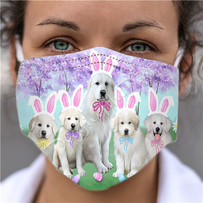 Easter Holiday Great Pyrenee Dogs Face Mask FM49607