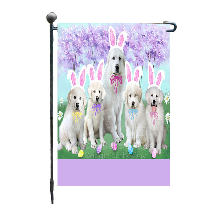 Personalized Easter Holiday Great Pyrenee Dogs Custom Garden Flags GFLG-DOTD-A58882