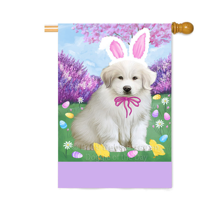 Personalized Easter Holiday Great Pyrenee Dog Custom House Flag FLG-DOTD-A58939