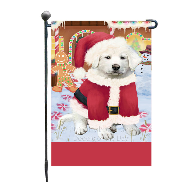Personalized Gingerbread Candyfest Great Pyrenees Dog Custom Garden Flag GFLG64060