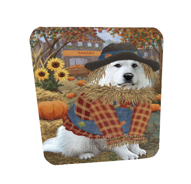 Halloween 'Round Town Great Pyrenees Dogs Coasters Set of 4 CSTA57959