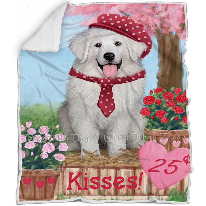 Rosie 25 Cent Kisses Great Pyrenee Dog Blanket BLNKT122349
