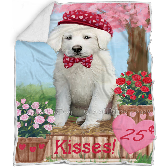 Rosie 25 Cent Kisses Great Pyrenee Dog Blanket BLNKT122358