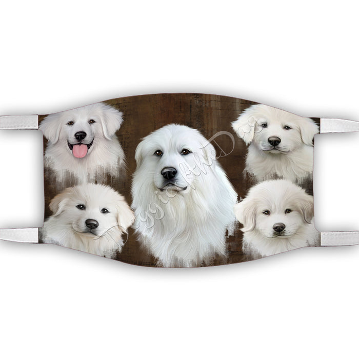 Rustic Great Pyrenees Dogs Face Mask FM50060