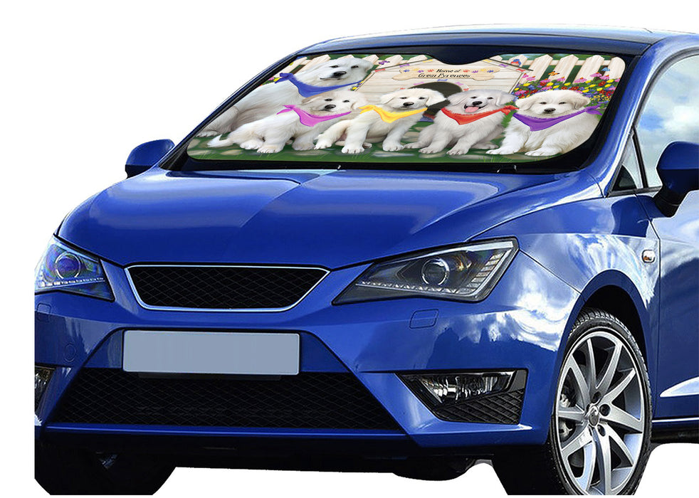 Spring Dog House Great Pyrenee Dogs Car Sun Shade