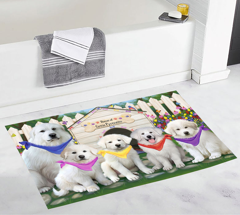 Spring Dog House Great Pyrenee Dogs Bath Mat