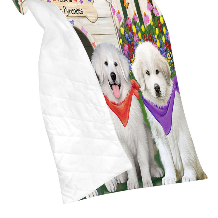 Spring Dog House Greater Swiss Mountain Dogs Quilt