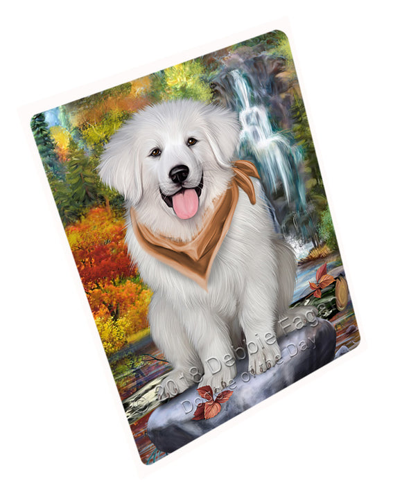 Scenic Waterfall Great Pyrenees Dog Magnet Mini (3.5" x 2") MAG54540