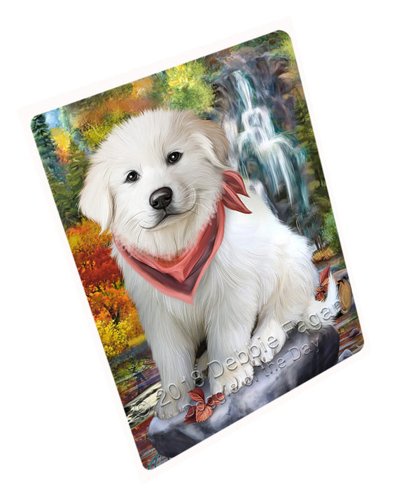 Scenic Waterfall Great Pyrenees Dog Magnet Mini (3.5" x 2") MAG54543