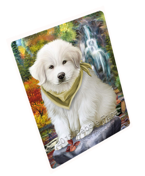 Scenic Waterfall Great Pyrenees Dog Magnet Mini (3.5" x 2") MAG54546