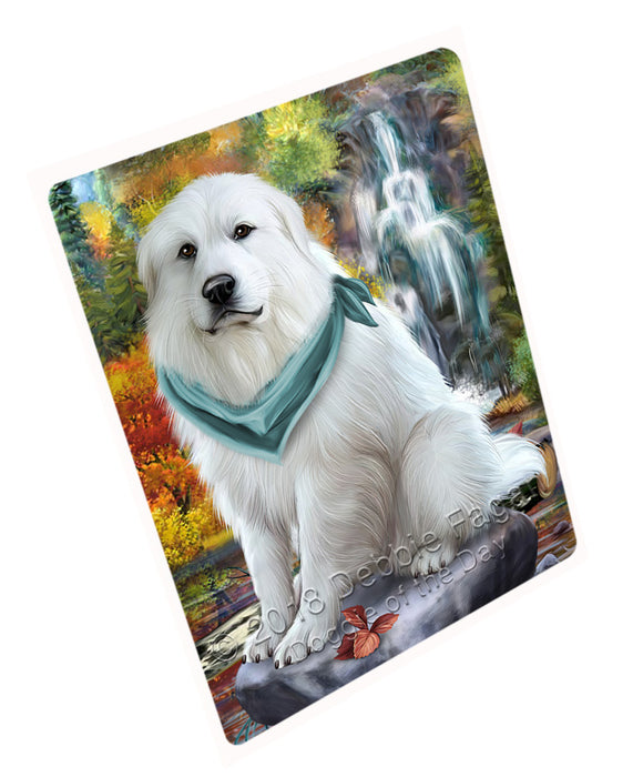 Scenic Waterfall Great Pyrenees Dog Magnet Mini (3.5" x 2") MAG54552
