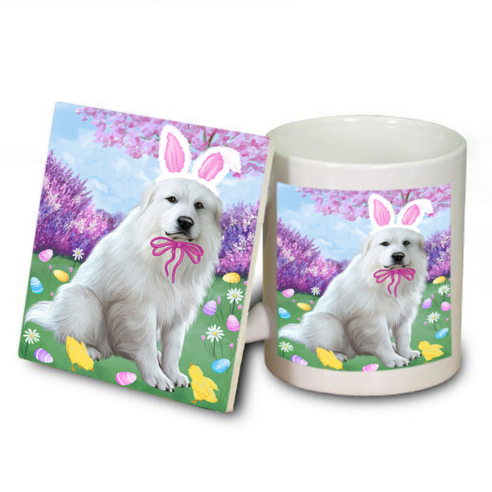 Easter Holiday Great Pyrenee Dog Mug and Coaster Set MUC56896