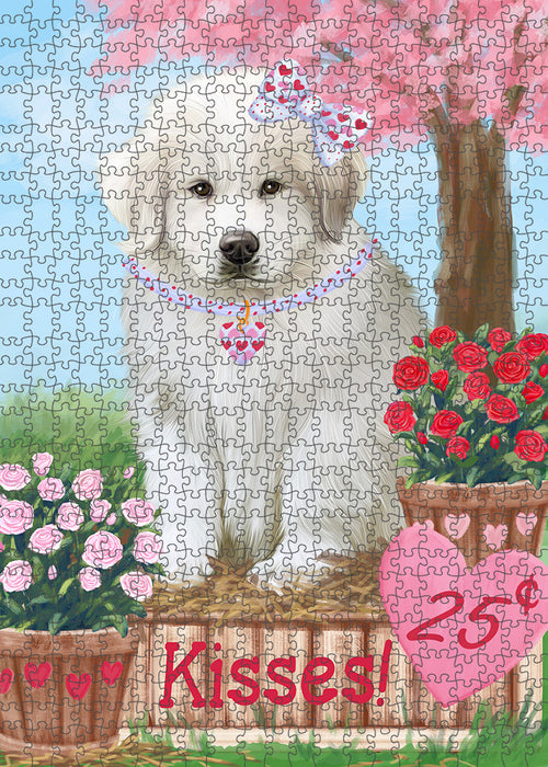 Rosie 25 Cent Kisses Great Pyrenee Dog Puzzle with Photo Tin PUZL91724