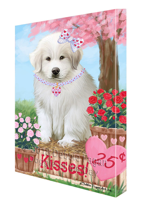 Rosie 25 Cent Kisses Great Pyrenee Dog Canvas Print Wall Art Décor CVS125144