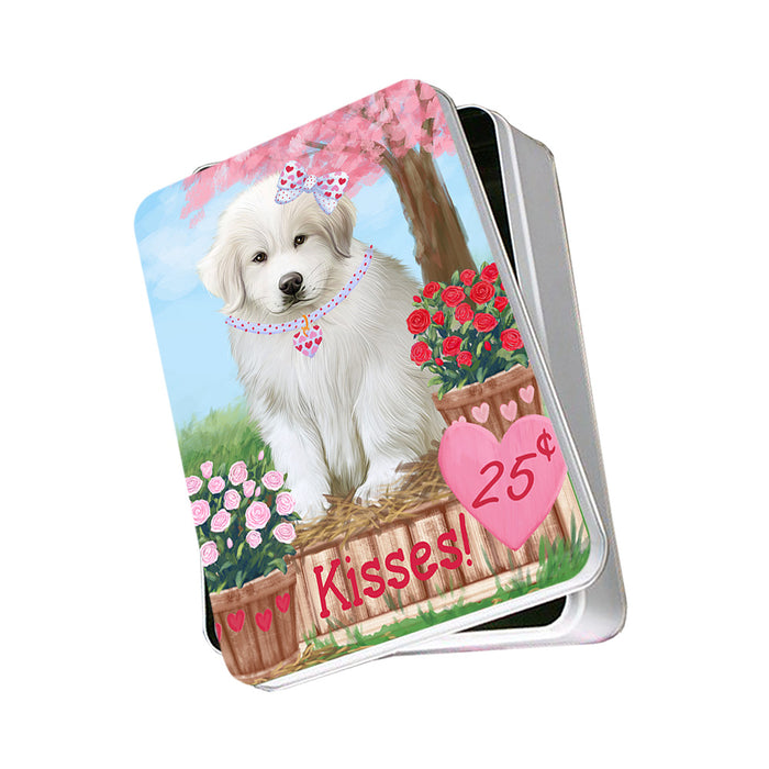 Rosie 25 Cent Kisses Great Pyrenee Dog Photo Storage Tin PITN55823