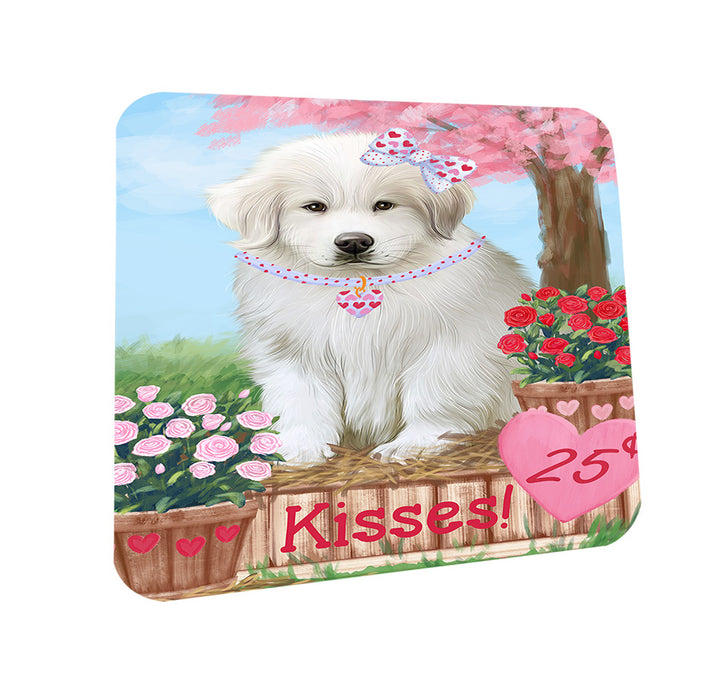 Rosie 25 Cent Kisses Great Pyrenee Dog Coasters Set of 4 CST55838