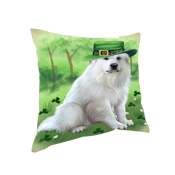 St. Patricks Day Irish Portrait Great Pyrenee Dog Pillow PIL86144
