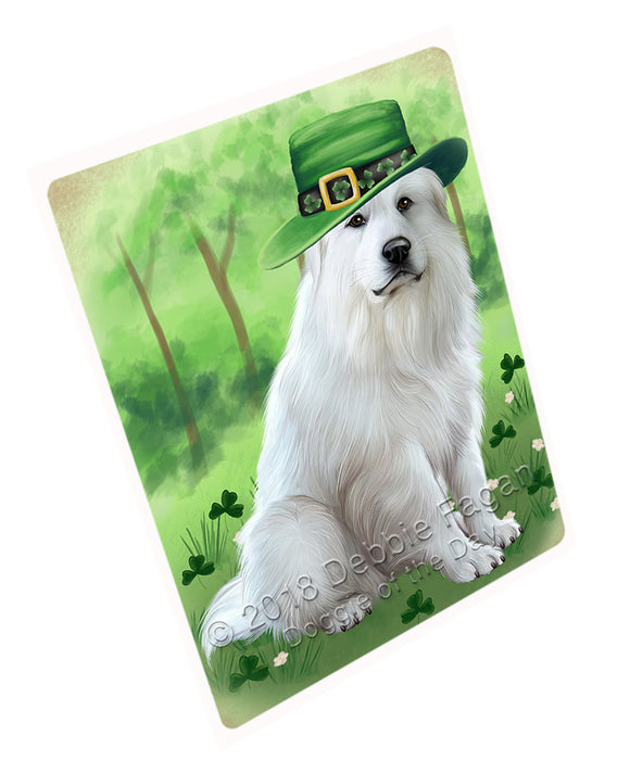 St. Patricks Day Irish Portrait Great Pyrenee Dog Refrigerator / Dishwasher Magnet RMAG104460