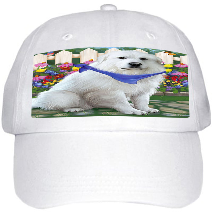 Spring Floral Great Pyrenee Dog Ball Hat Cap HAT60510