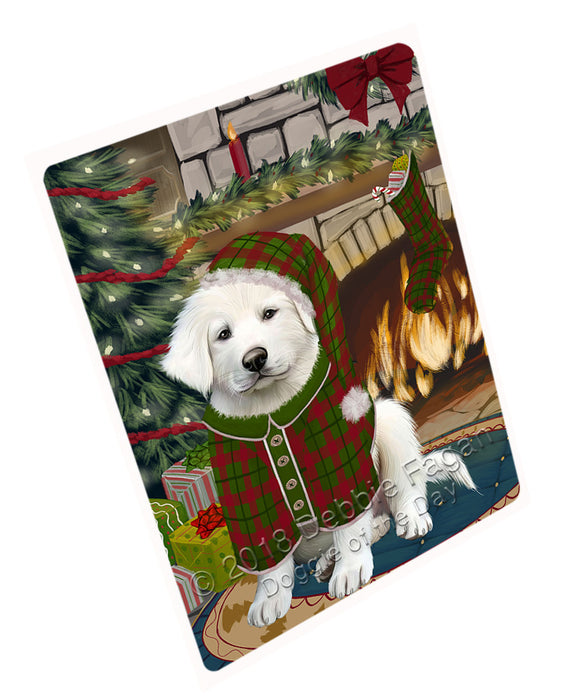 The Stocking was Hung Great Pyrenee Dog Cutting Board C71109