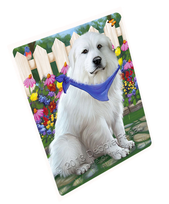 Spring Floral Great Pyrenee Dog Large Refrigerator / Dishwasher Magnet RMAG73740