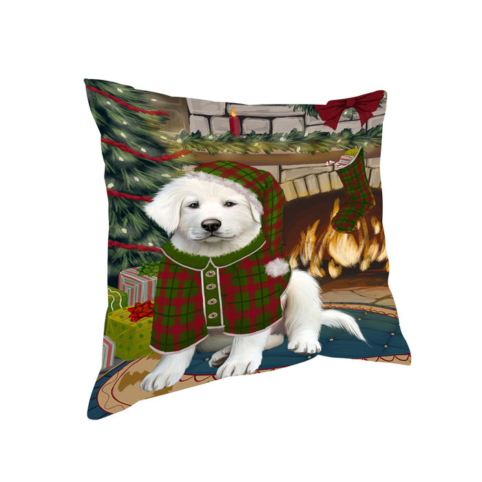 The Stocking was Hung Great Pyrenee Dog Pillow PIL70224