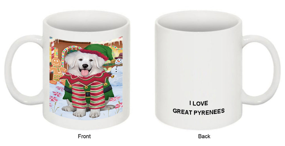 Christmas Gingerbread House Candyfest Great Pyrenee Dog Coffee Mug MUG51748