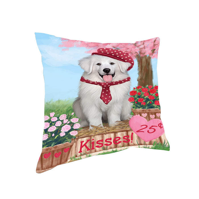 Rosie 25 Cent Kisses Great Pyrenee Dog Pillow PIL77816