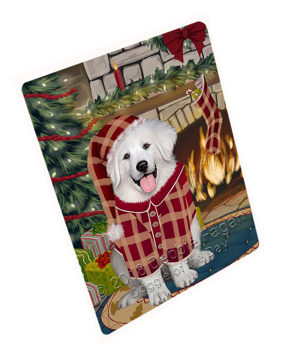 The Stocking was Hung Great Pyrenee Dog Cutting Board C71112