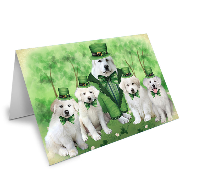 St. Patricks Day Irish Portrait Great Pyrenee Dogs Handmade Artwork Assorted Pets Greeting Cards and Note Cards with Envelopes for All Occasions and Holiday Seasons GCD76541