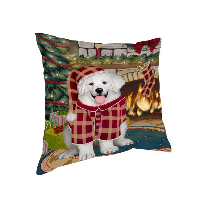The Stocking was Hung Great Pyrenee Dog Pillow PIL70228