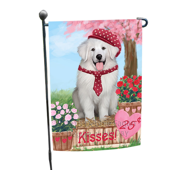 Rosie 25 Cent Kisses Great Pyrenee Dog Garden Flag GFLG56429