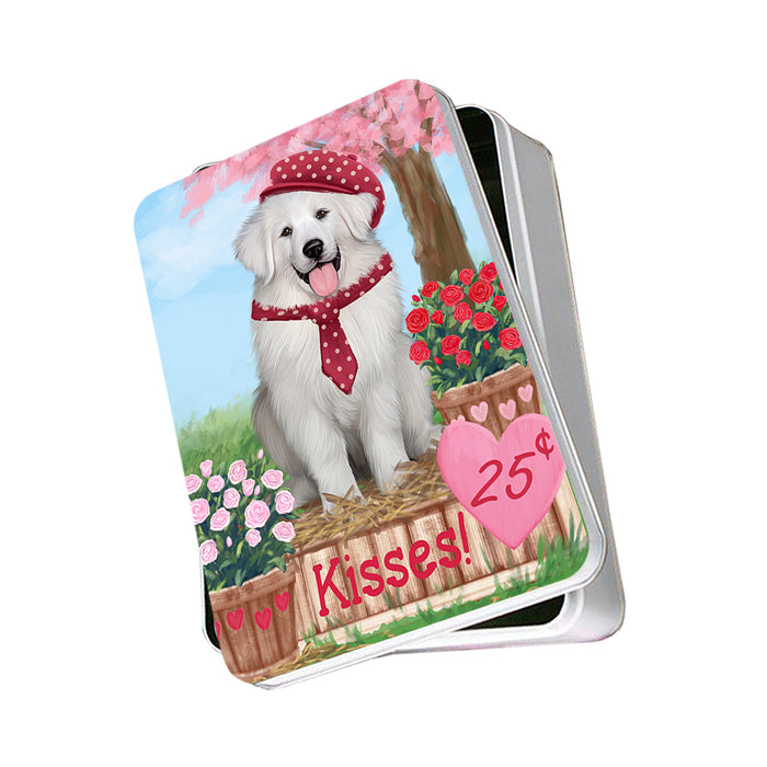 Rosie 25 Cent Kisses Great Pyrenee Dog Photo Storage Tin PITN55824