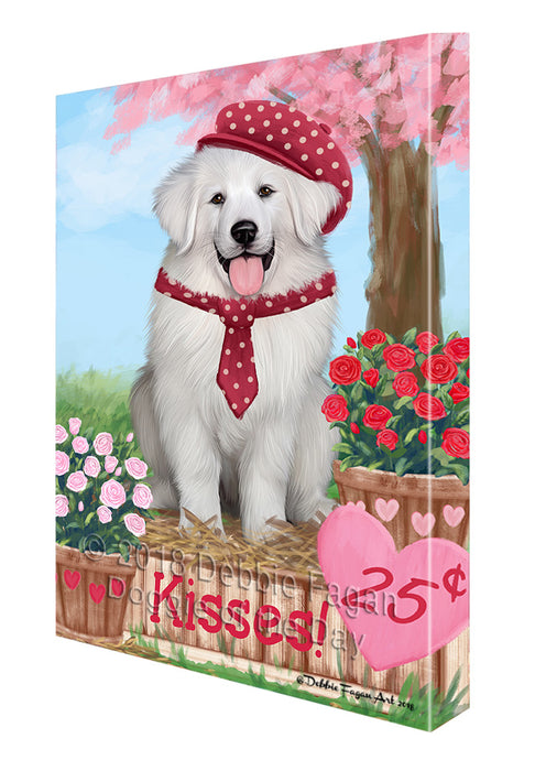 Rosie 25 Cent Kisses Great Pyrenee Dog Canvas Print Wall Art Décor CVS125153