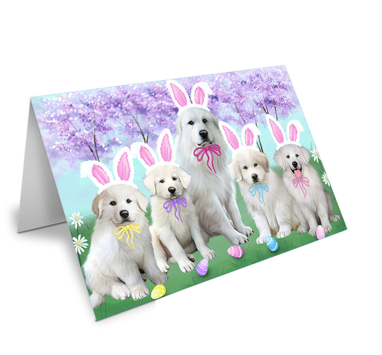 Easter Holiday Great Pyrenees Dog Handmade Artwork Assorted Pets Greeting Cards and Note Cards with Envelopes for All Occasions and Holiday Seasons GCD76229