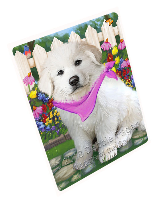 Spring Floral Great Pyrenee Dog Cutting Board C60873