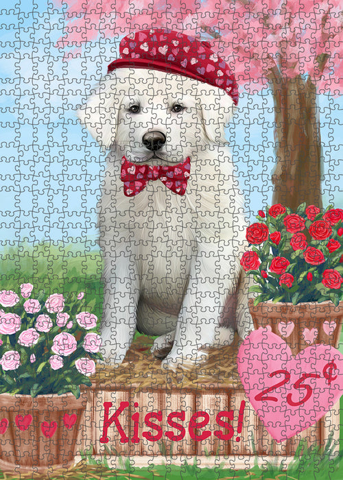 Rosie 25 Cent Kisses Great Pyrenee Dog Puzzle with Photo Tin PUZL91732
