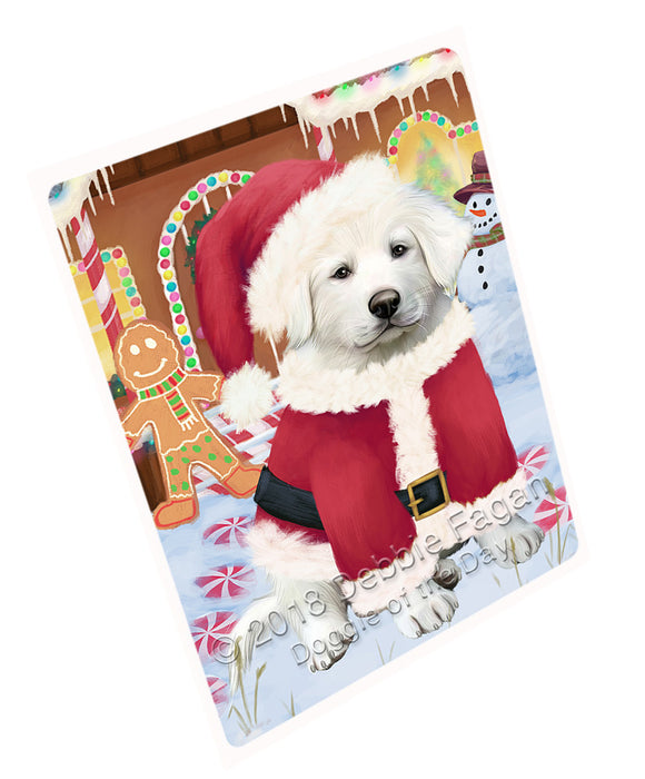 Christmas Gingerbread House Candyfest Great Pyrenee Dog Magnet MAG74195 (Small 5.5" x 4.25")