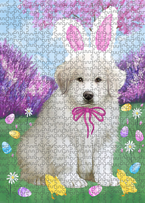 Easter Holiday Great Pyrenee Dog Puzzle with Photo Tin PUZL95940