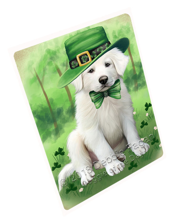 St. Patricks Day Irish Portrait Great Pyrenee Dog Refrigerator / Dishwasher Magnet RMAG104472