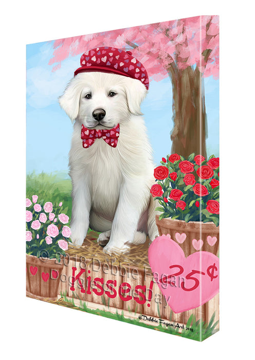 Rosie 25 Cent Kisses Great Pyrenee Dog Canvas Print Wall Art Décor CVS125162
