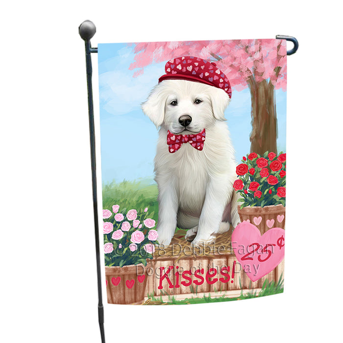 Rosie 25 Cent Kisses Great Pyrenee Dog Garden Flag GFLG56430